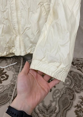 Beyaz Parlak Midi Hamile Ceket - Görsel 2