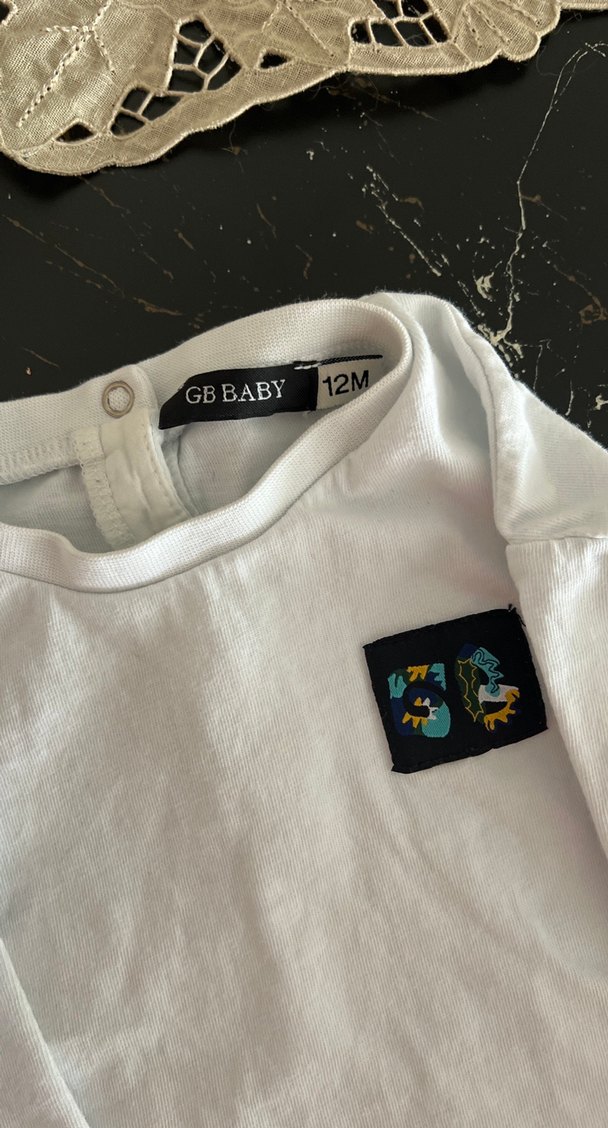 Erkek Çocuk Beyaz Uzun Kollu Tişört - Görsel 2