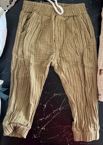 Bej Nakışlı Uzun Kollu Bebek Takımı - Görsel 2