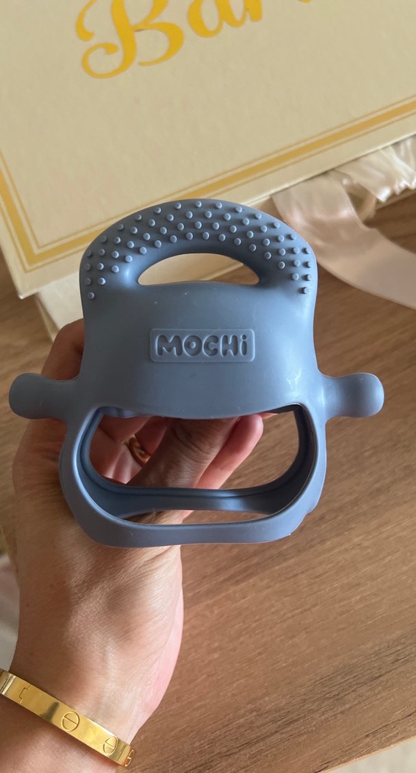 Gri Diş Kaşıyıcı ve Çıngırak Oyuncak - Görsel 3