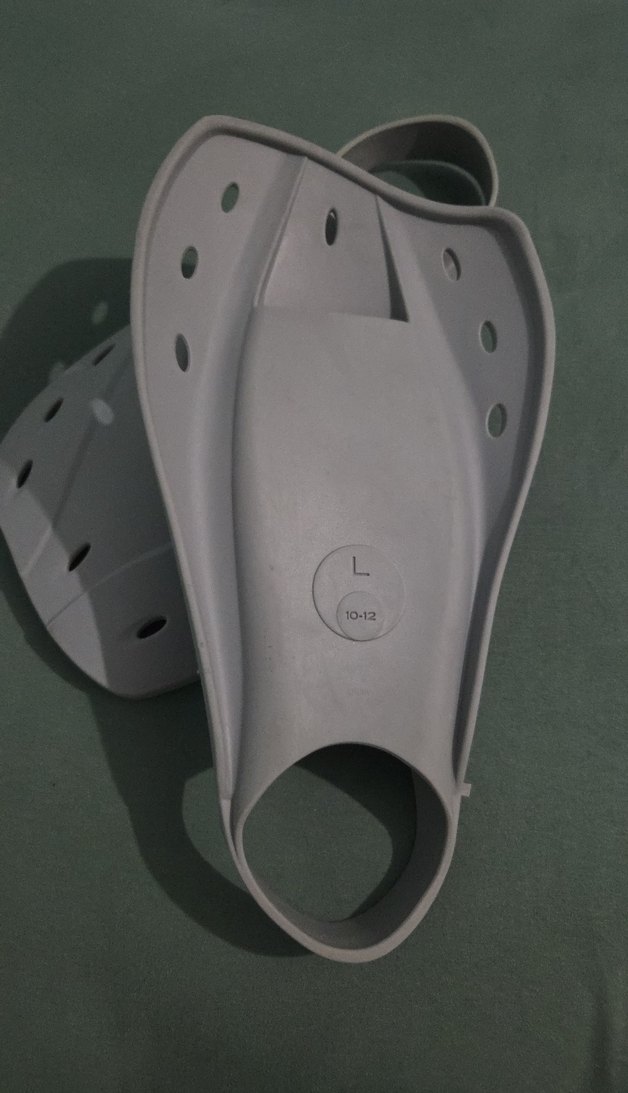 Erkek Gri Spor Lastik Yüzme Paleti - Görsel 2