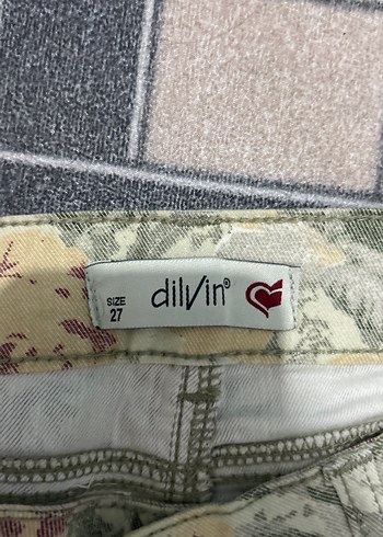 Dilvin Çiçek Desenli Midi Kadın Kumaş Pantolon