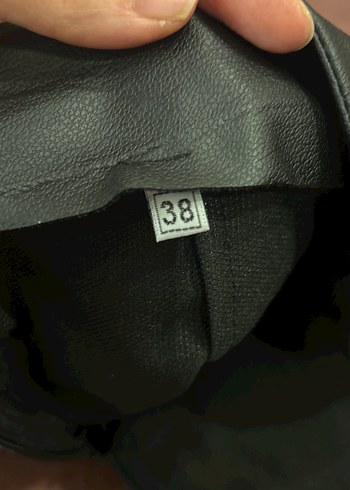 38 Beden Deri Mini Etek