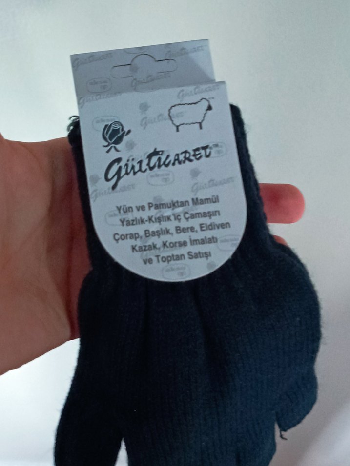 Erkek Çocuk Siyah Örgü Polar Eldiven - Görsel 3