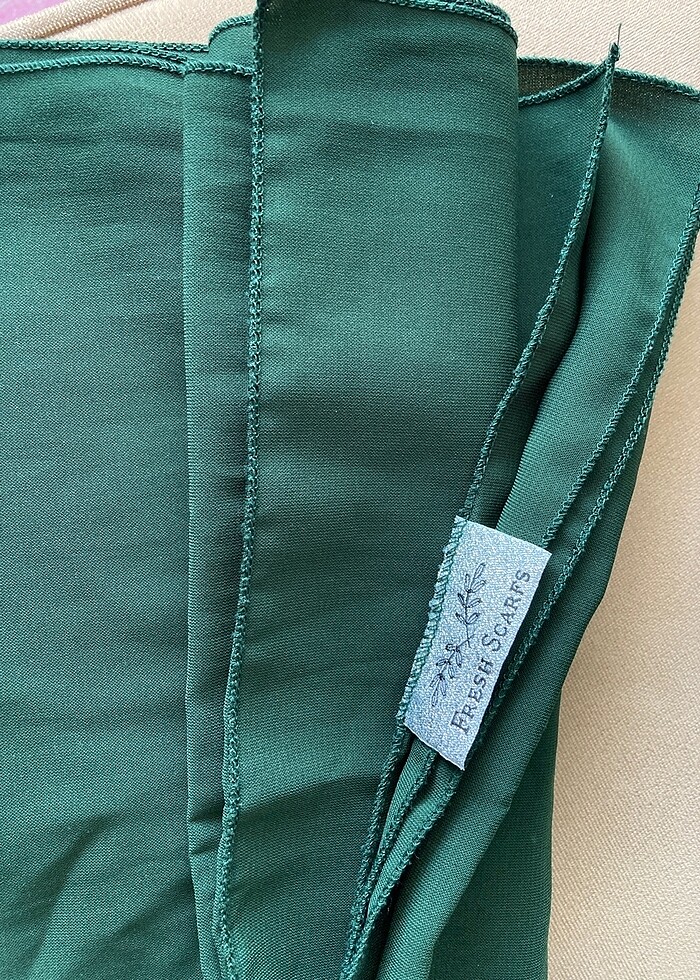 Yeşil medine ipeği şal - Görsel 2