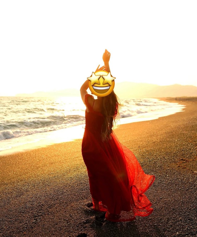 Kırmızı Drapeli Uzun Abiye Elbise - Görsel 3