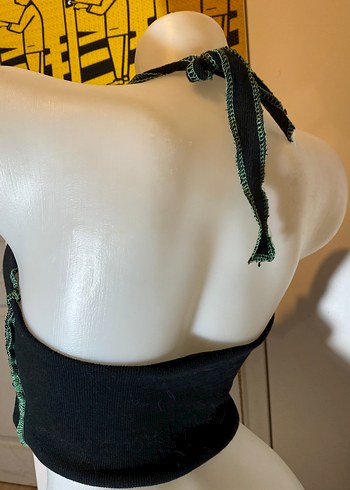 Kemer Detaylı Siyah Gotik Mini Büstiyer - Görsel 4