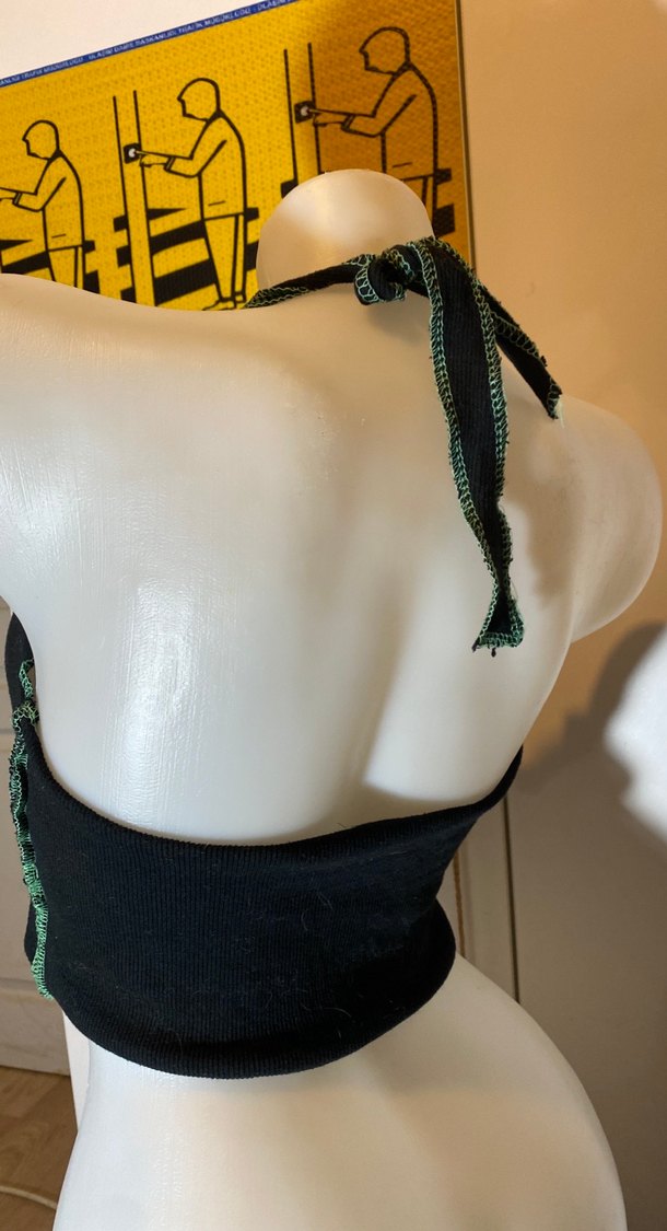 Kemer Detaylı Siyah Gotik Mini Büstiyer - Görsel 4