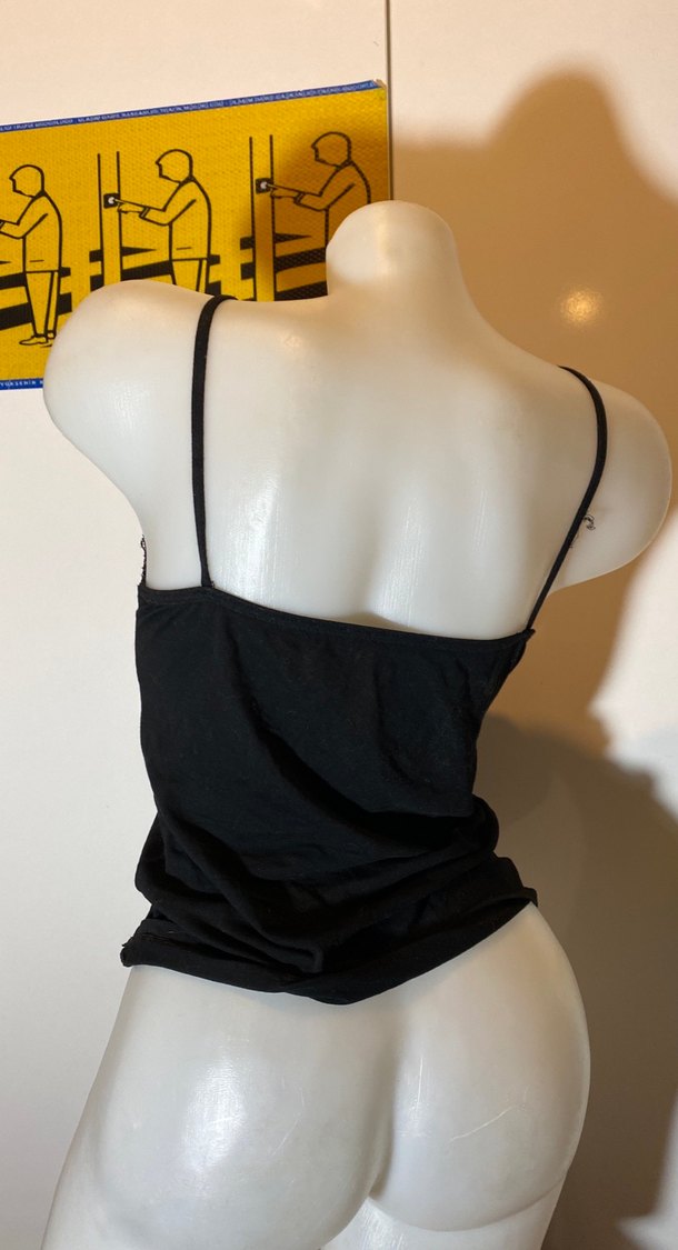 Dantel Detaylı Siyah V Yaka Büstiyer - Görsel 2