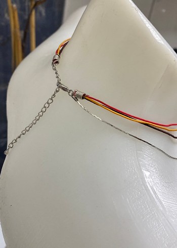 Renkli Boncuklu Bohem Kısa Kolye - Görsel 3