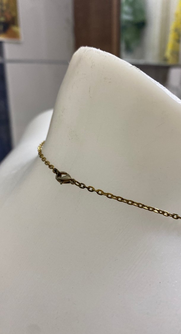 Turkuaz Desenli Bohem Kolye - Görsel 3