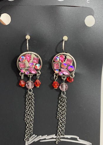 Renkli Boncuklu Bohem Kolye ve küpesi - Görsel 4