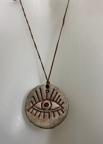 Bohem Tarz Uzun Boncuklu Kahverengi Kolye - Görsel 2