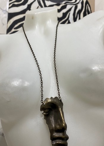 Uzun Zincirli Avant-Garde Kadın Kolye - Görsel 3