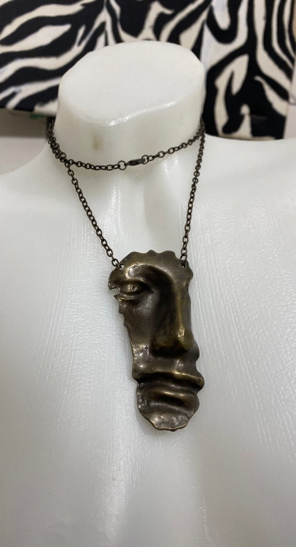 Uzun Zincirli Avant-Garde Kadın Kolye - Görsel 2