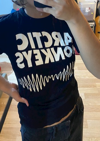 s Beden Rock Punk Tarzı Siyah tişört