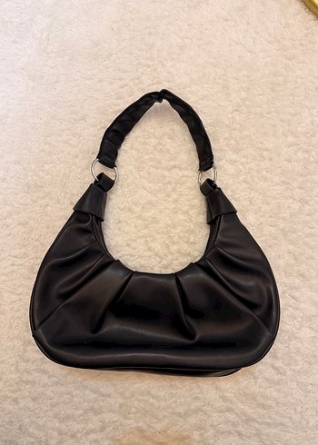 Siyah  Desenli Kürklü Deri Kadın Çanta - Görsel 3