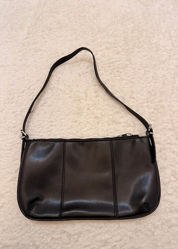 Siyah  Desenli Kürklü Deri Kadın Çanta - Görsel 5