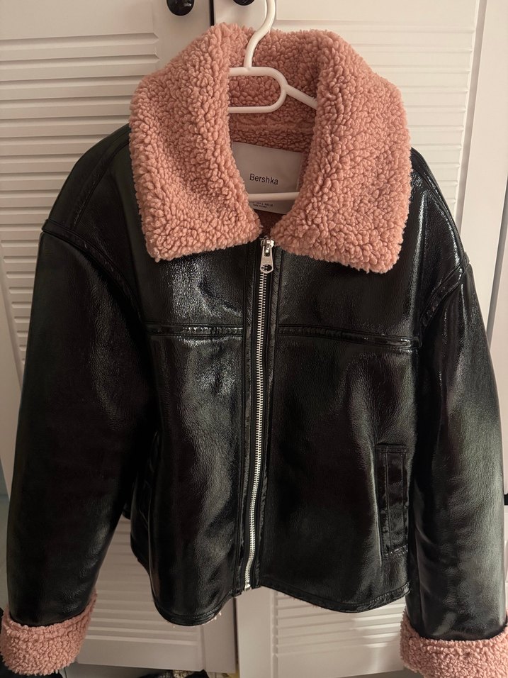 Bershka kadın deri ceket - Görsel 2