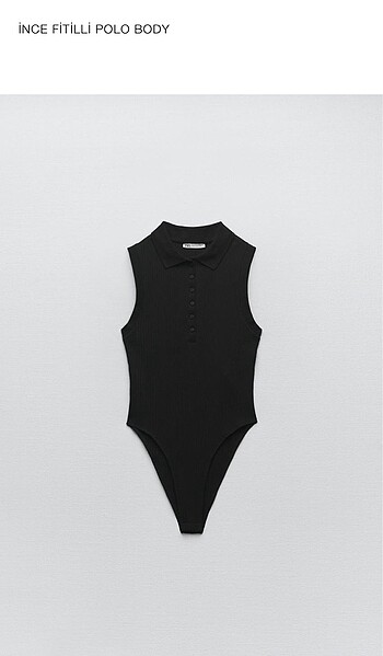 Zara İnce Fitilli Polo Body