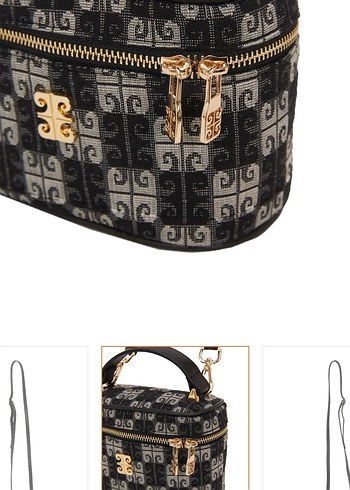 Klasik Siyah denim Kadın Omuz Çantası - Görsel 2