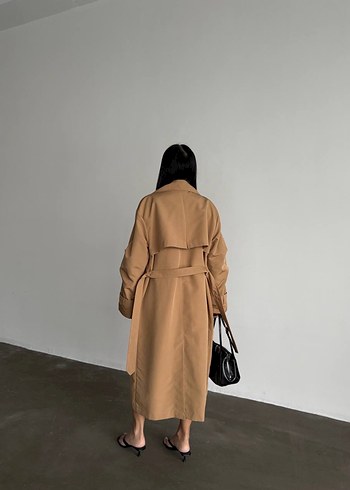 Diğer Oversize Trençkot - Camel Renk