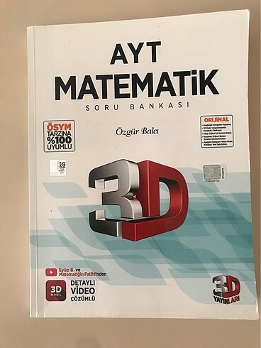 3d yayınları ayt matematik