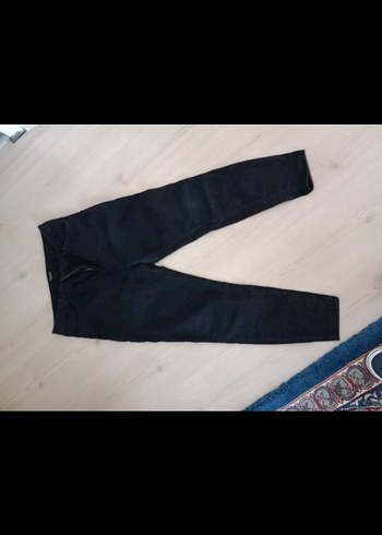 füme rengi Kemerli Kadın Denim Pantolon