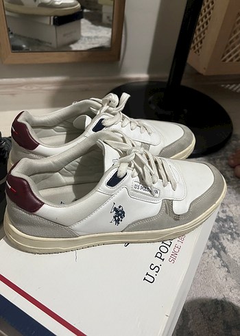 U.S Polo Assn. Beyaz Deri Sneaker