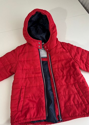 Kırmızı Fermuarlı Erkek Çocuk Mont - Görsel 9