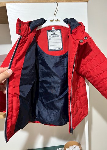 Kırmızı Fermuarlı Erkek Çocuk Mont - Görsel 3