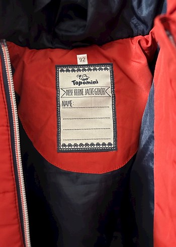 Kırmızı Fermuarlı Erkek Çocuk Mont - Görsel 8