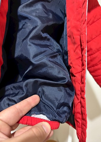 Kırmızı Fermuarlı Erkek Çocuk Mont - Görsel 4