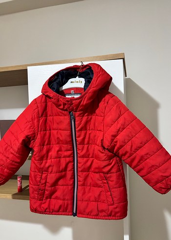 Kırmızı Fermuarlı Erkek Çocuk Mont - Görsel 5