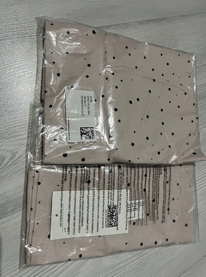 Pudra Renkli Puantiyeli Kırlent Kılıfı - Görsel 2