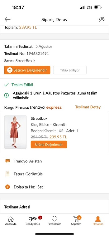 xs Beden Streetbox Kloş Elbise