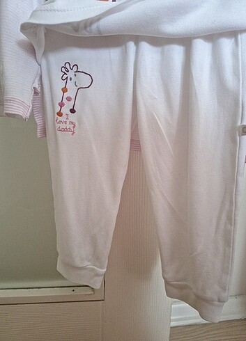 Carmin Baby Kız Bebek Üçlü Yelekli Eşofman Takımı - Görsel 3