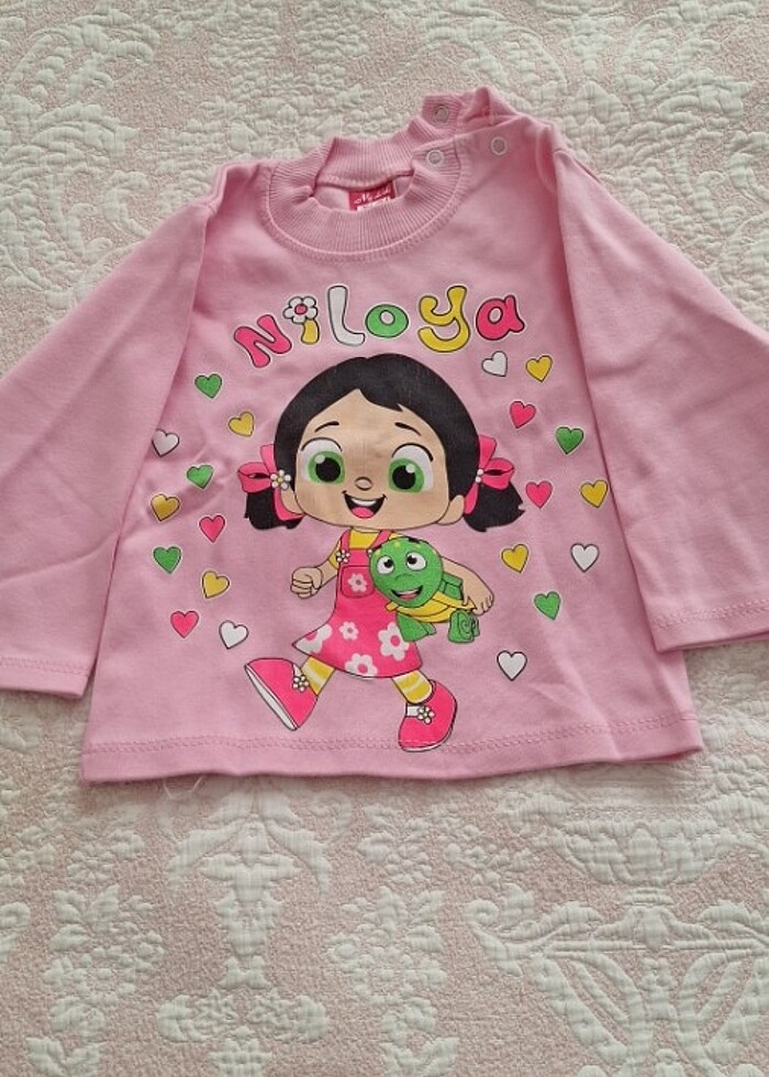 Kız Bebek Pembe Sweatshirt  - Görsel 2