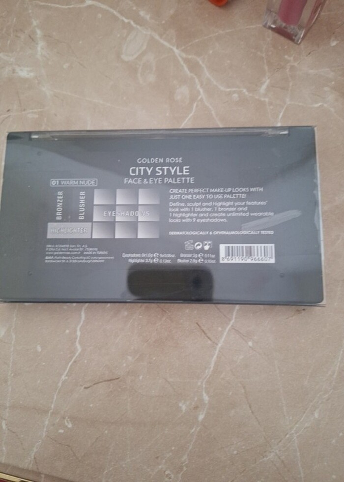 Golden Rose City Style Far Allık Paleti - 01 Warm Nude - Görsel 3