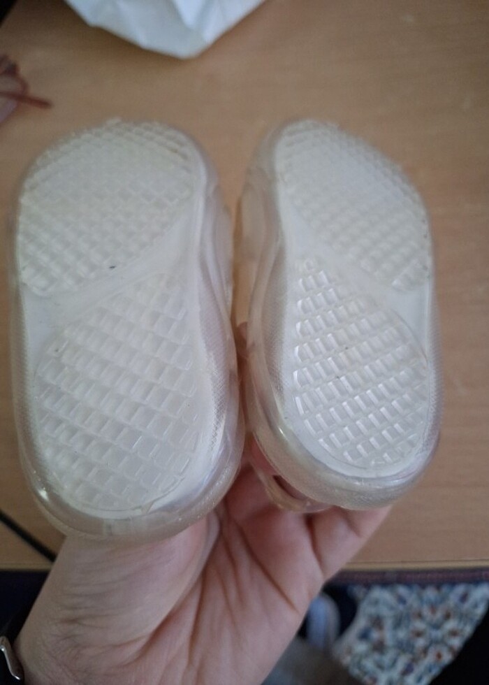 Şeffaf Kız Bebek Plaj Ayakkabısı - Görsel 3