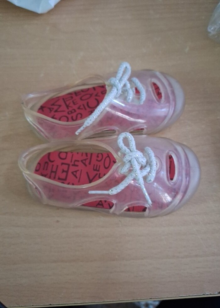 Şeffaf Kız Bebek Plaj Ayakkabısı - Görsel 2