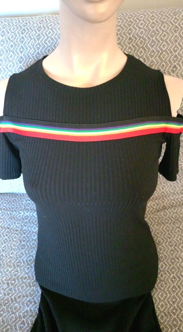 Siyah Mini  Elbise - Görsel 5