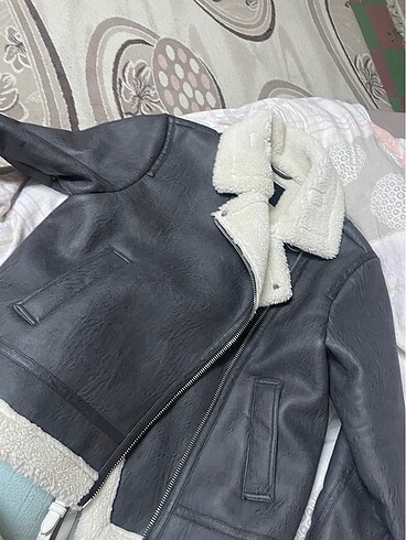 m Beden gri Renk Biker mont