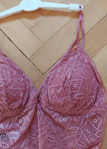 m Beden turuncu Renk DANTELLI SOFT BRALET