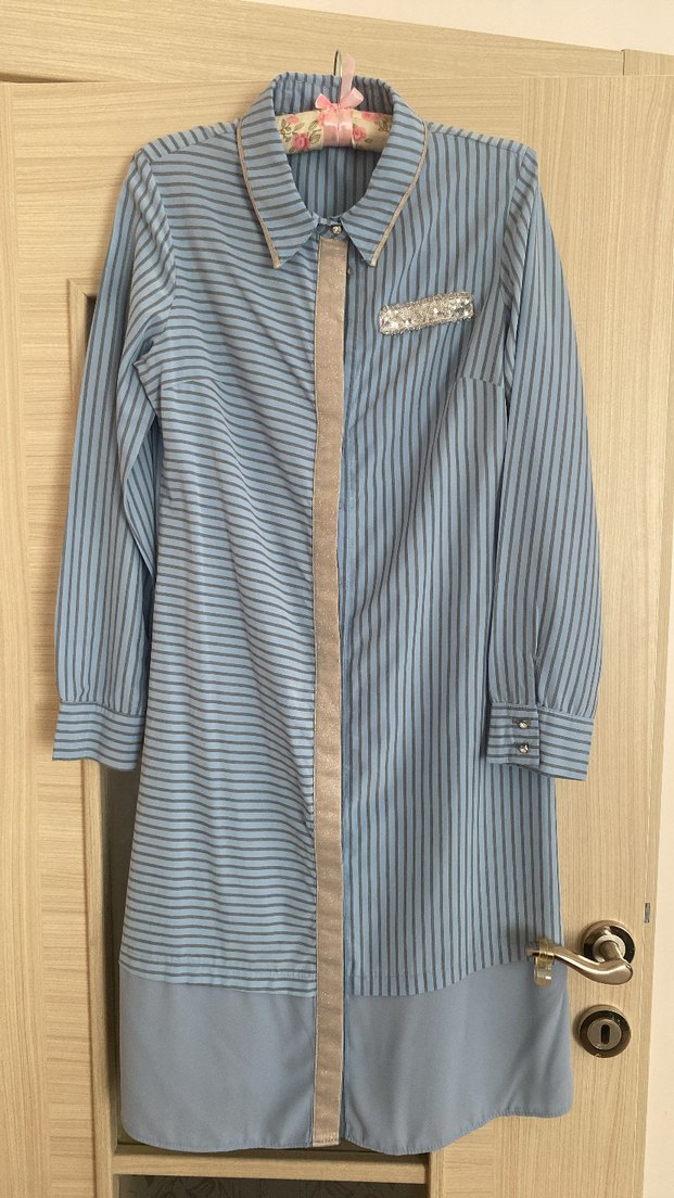 Düğmeli Uzun Kollu Tunik - Görsel 2