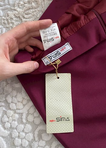 Mürdüm Uzun Drapeli Kadın kalem etek - Görsel 4