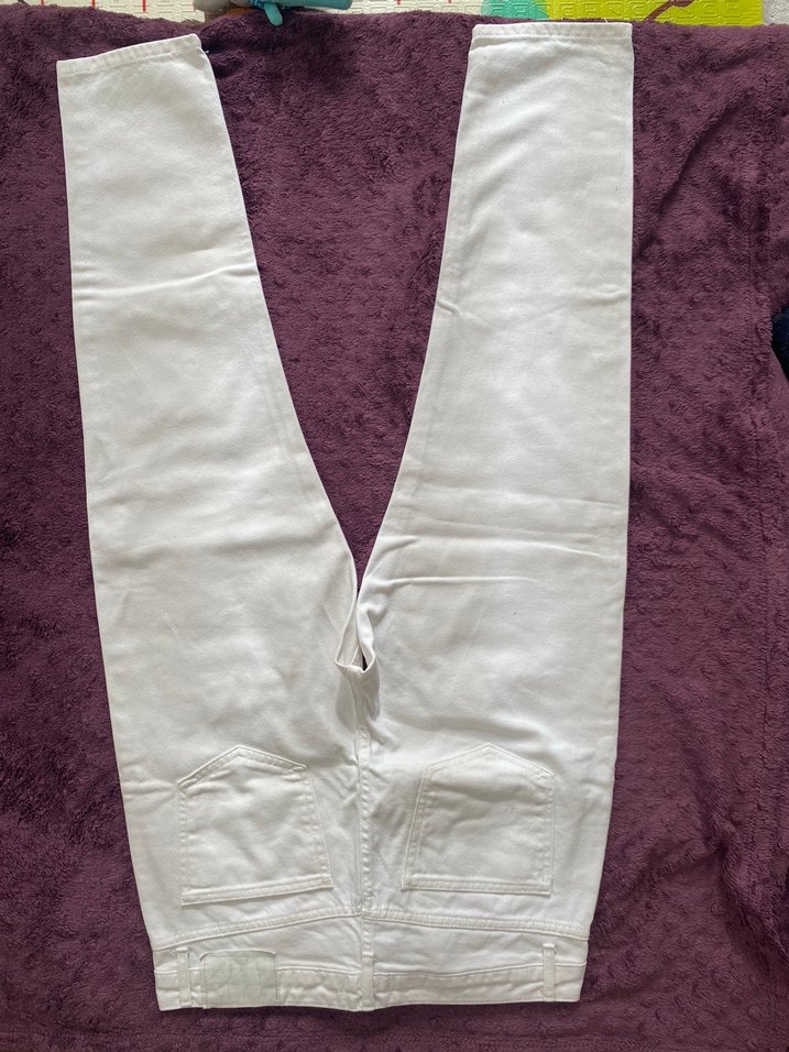 Beyaz Kadın Kot Pantolon - Görsel 3
