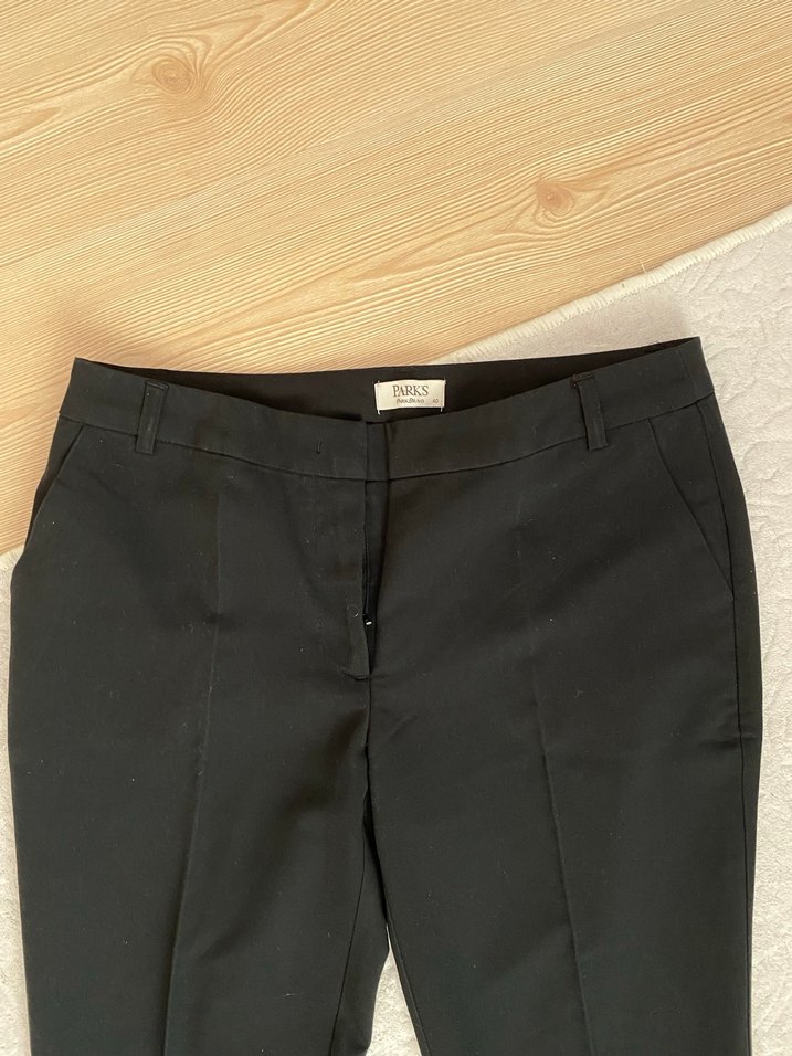 Siyah Kadın Kumaş Pantolon - Görsel 2