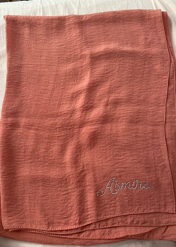 Pembe Keten Kadın Şal - Görsel 2