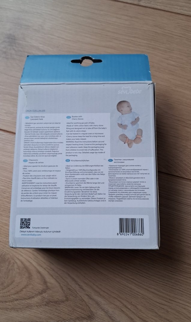 Kiraz Çekirdekli Bebek Patik Gaz Giderici - Görsel 2